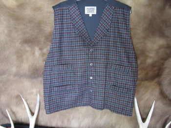 Frontier Classics Men's Victorian Old West Plaid Vest